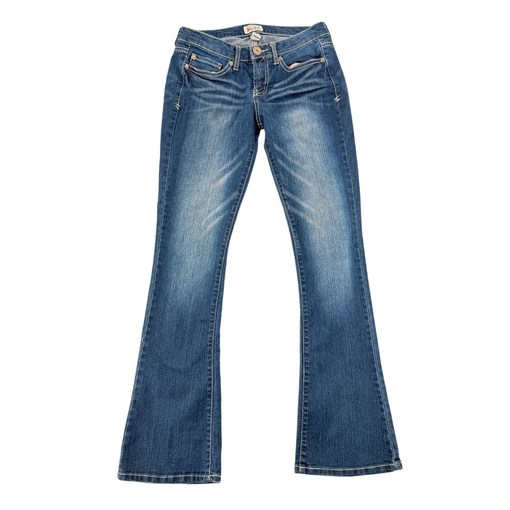 Mudd Bootcut Jeans Women 7S Blue Denim Low Rise Stretch Y2K Retro Flare